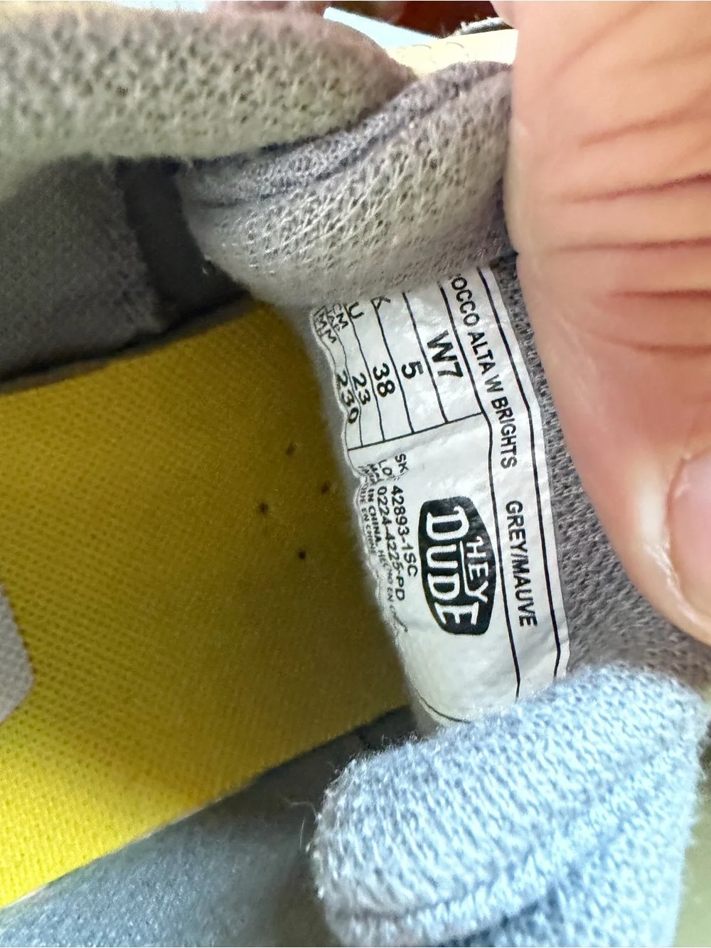 Hey Dude Casual Socks in Grey and Yellow